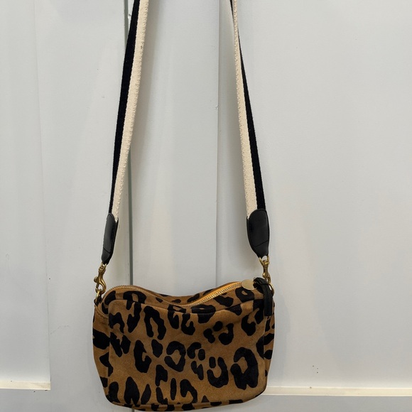 CLARE V SUEDE LEOPARD CROSSBODY - Picture 2 of 7